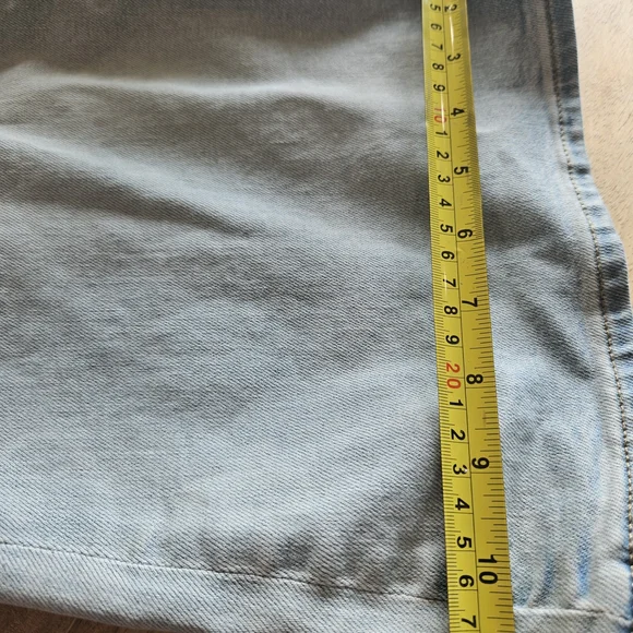 Express Light Blue Flare Jeans - Picture 5 of 12